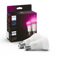 Philips HUE LED White and color žiarovka 2xE27, 2x6,5W, 800lm, 2000-6500K+RGB,stmievateľná