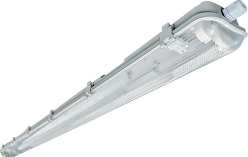 Prachotesné svietidlo Hermetic LED 2xT8, 2x22W, IP65, 128cm, šedá