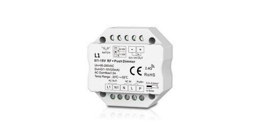 Prevodník/prijímač L1, RF na 0-10V alebo 1-10V, 1 kanálový, pre ovládače série LC-SD