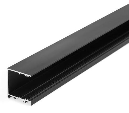 Prisadený, nástenný hliníkový profil VARIO30-03 ACDE-9/TY (1000x38x33,4mm), čierna 