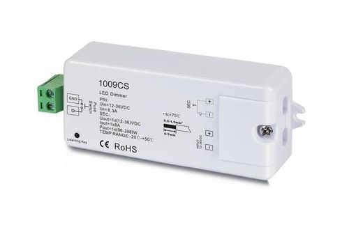 RF prijímací modul 1009CS; input 12-36VDC; 1×8A; PWM stmievanie