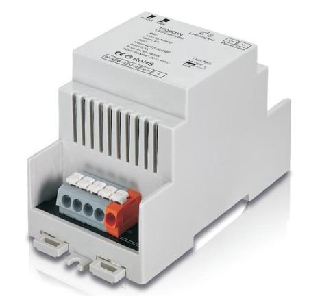 RF prijímací modul RGBW 1009DIN; input 12-36VDC; 4×5A; PWM stmievanie