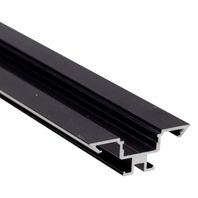 Rohový hliníkový profil čierny CC05, 40x14mm bez difuzora N16