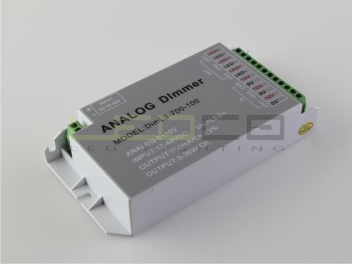 Stmievač dimmer 0-10VDC, 700mA, 3x 3-36W