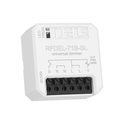 Stmievač do inšt. krabice pre R,L,C,ESL,LED. (náhrada za RFDEL-71B) 