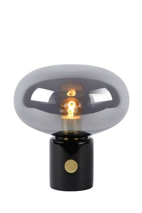 Stolná lampa CHARLIZE E27, 40W, IP20, dymová/čierna