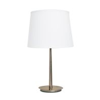 Stolová lampa MARTA E27, 15W, IP20, mosadzná/biela