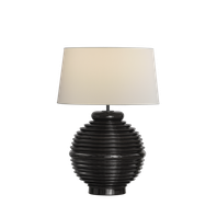 Stolové svietidlo TARIFA LED E27, 15W, IP20, káblový prepínač, lesklá čierna/biela