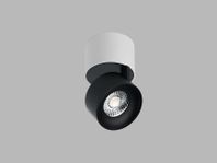 Stropné bodové svietidlo KLIP ON LED, 11W, 2700K, 770lm, IP20, biela/čierna