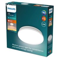 Stropné LED svietidlo ACUNA so senzorom 12W, 2700K, 1350lm, IP20, biela