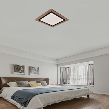 Stropné LED svietidlo s diaľk. ovládačo 35W, 3000K-6500K, 2300lm, IP20, biela/čierna/hnedá