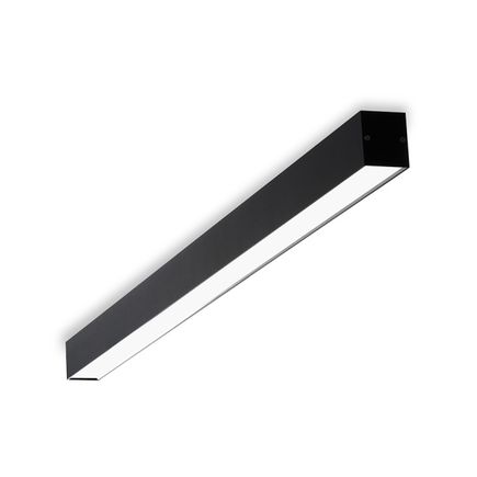 Stropné líniové LED svietidlo LIPO 85 P, 19W, 2230lm, 3000K, 842x67x57mm, čierna
