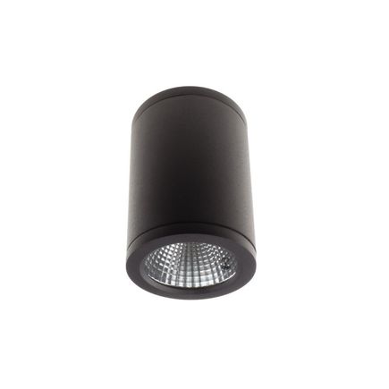 Stropné prisadené LED svietidlo TUBO, IP54, 230V, 6W, 3000K, 480lm, 80 x 105mm, antracit