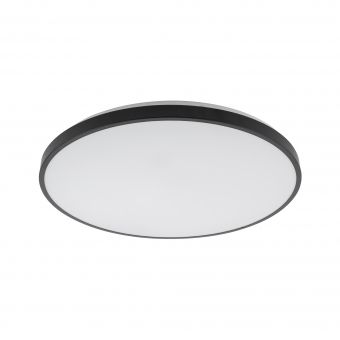 Stropné svietidlo AGNES ROUND LED PRO 64W, 3000K, 5600lm, CRI80, IP44, 64,2cm, čierna