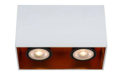 Stropné svietidlo BIDO GU10, 2x50W, IP20, biela/zlatá