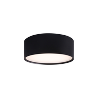 Stropné svietidlo LINUS LED 6W, 2700K-3000K, 500lm, CRI90, IP20,  Slide Switch, čierna
