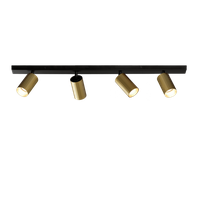 Stropné svietidlo MODRIAN LED GU10 4x8W, IP20, čierna/zlatá