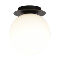 Stropné svietidlo PARMA, LED E27, 1x15W, IP44, opal/čierna  