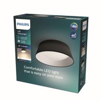 Stropné svietidlo Philips DAWN LED 14W, 1100lm,  3000K, IP20, čierna