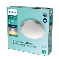 Stropné svietidlo Philips DORIS LED 17W, 1500lm, 313mm, 2700K, IP44, nikel