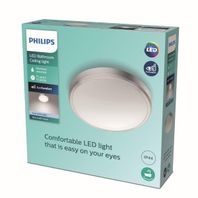 Stropné svietidlo Philips DORIS LED 17W, 1700lm, 313mm, 4000K, IP44, nikel