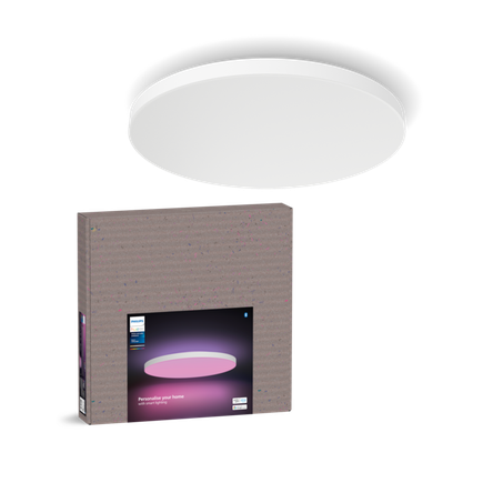 Stropné svietidlo Philips Hue DATURA XL 67W, 2000K-6500K+RGB, 5390lm, IP20, biela