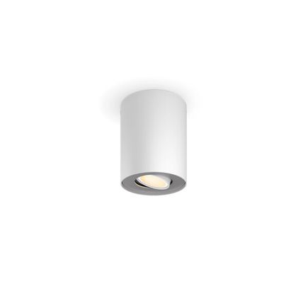 Stropné svietidlo Philips Hue White PILLAR GU10, 4,2W, 2200K-6500K, 400lm, SWITCH, biela