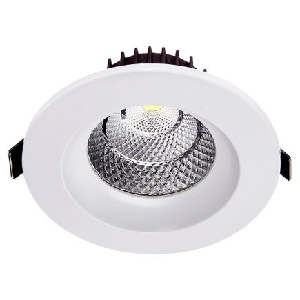 Stropné zápustné LED svietidlo, 230V, 5W, 400lm, 90°, 4000K, d110x4mm, biela