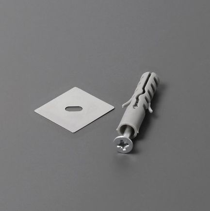 Úchyt/držiak pre profil WALLE12 (24 x22x0,2mm), strieborná