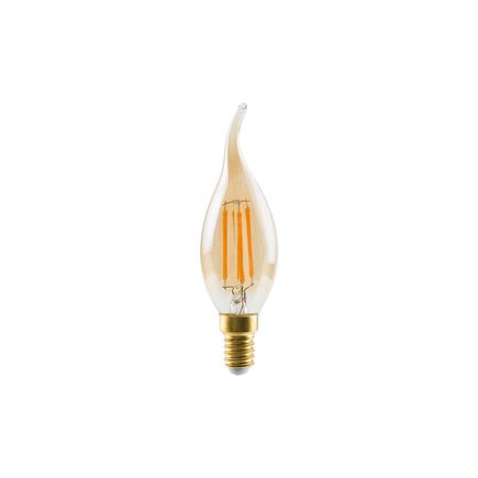 VINTAGE LED žiarovka E14, 6W, 2200K, 470 lm, jantárová