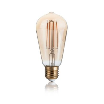 Vintage LED žiarovka E27, 4W, 300lm, 2200K, jantárová