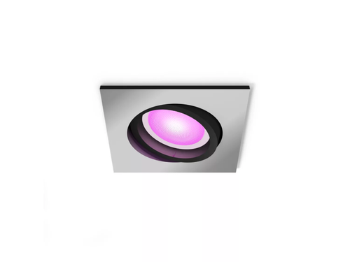 Zapustené bodové svietidlo Philips HUE CENTURA 4,2W, GU10, 2000K-6500K+RGB, 350lm, hliník