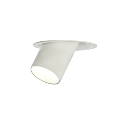 Zapustené stropné svietidlo GINA LED GU10, 1x8W, IP20, nastaviteľné, biela