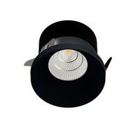 Zapustné bodové svietidlo SPOT A LED, 9W, 3000K, 735lm, 60°, IP44, čierna