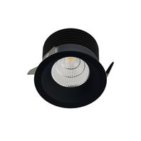 Zapustné bodové svietidlo SPOT B LED, 9W, 3000K, 735lm, 60°, IP44, čierna