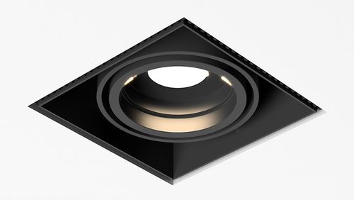 Zápustné svietidlo BOX R mini single GU5.3 (D)110mm x (Š)110mm x (H)117mm, čierny  