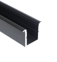 Zapustný hliníkový profil CC09 čierny, 40x30 mm, bez difuzora N28