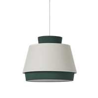 Závesné svietidlo ASPEN  LED E27, 15W, IP20, 45cm, zelená/biela