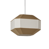 Závesné svietidlo BAUHAUSLED E27, 1x15W, IP20, 60cm, hnedá/biela