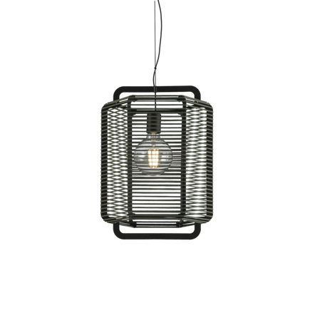 Závesné svietidlo CORDA LED E27, 1x15W, IP20, CL.I, čierna/zelená