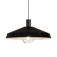 Závesné svietidlo EVELYN LED E27 1x15W, IP20, čierna/biela