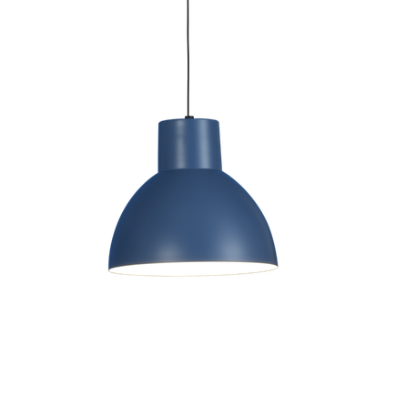 Závesné svietidlo KRABI-S LED E27, 1x15W, IP20, modrá/biela