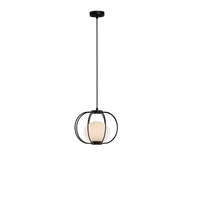 Závesné svietidlo MARINA LED G9 1x7W, IP20, O 30cm, čierna/biela