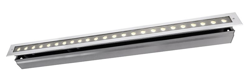 Zemné zápustné LED svietidlo, 230V, 32W, 2300lm, 3000K, IP67, 1025x68x31mm, symmetric | KapegoLED